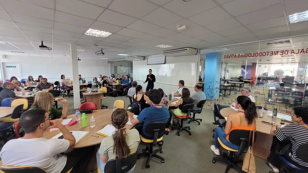 Encontro na Sala de Metodologias Ativas — rede de empresas e talentos do IPV