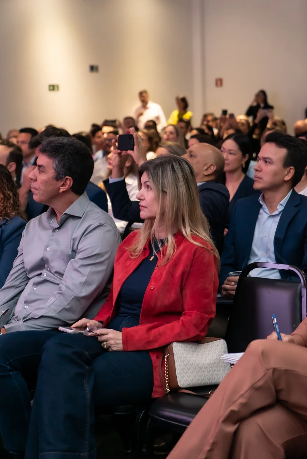 Fábio Túlio e Raquel Garcia durante o C-Level Summit ABRH