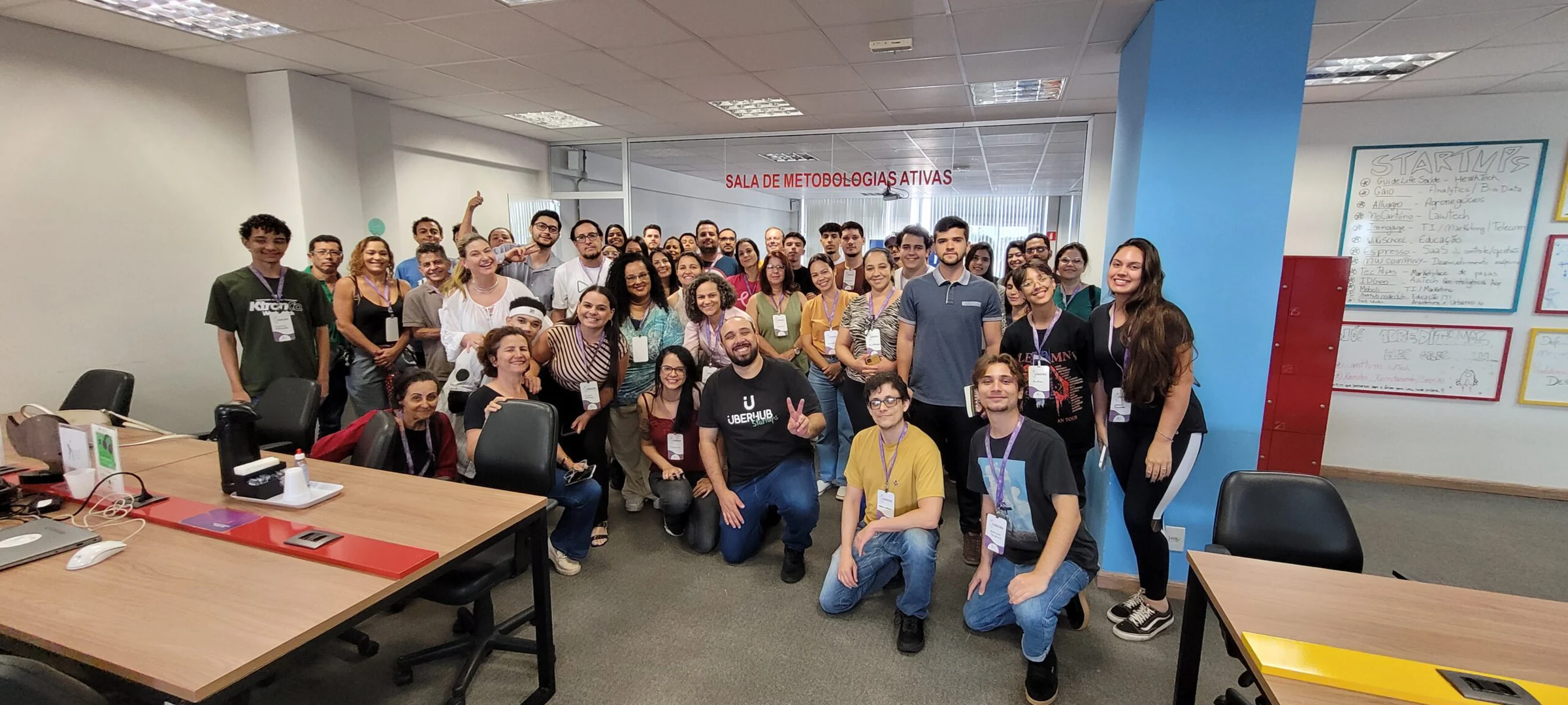 Participantes do curso Carreira em sala de aula