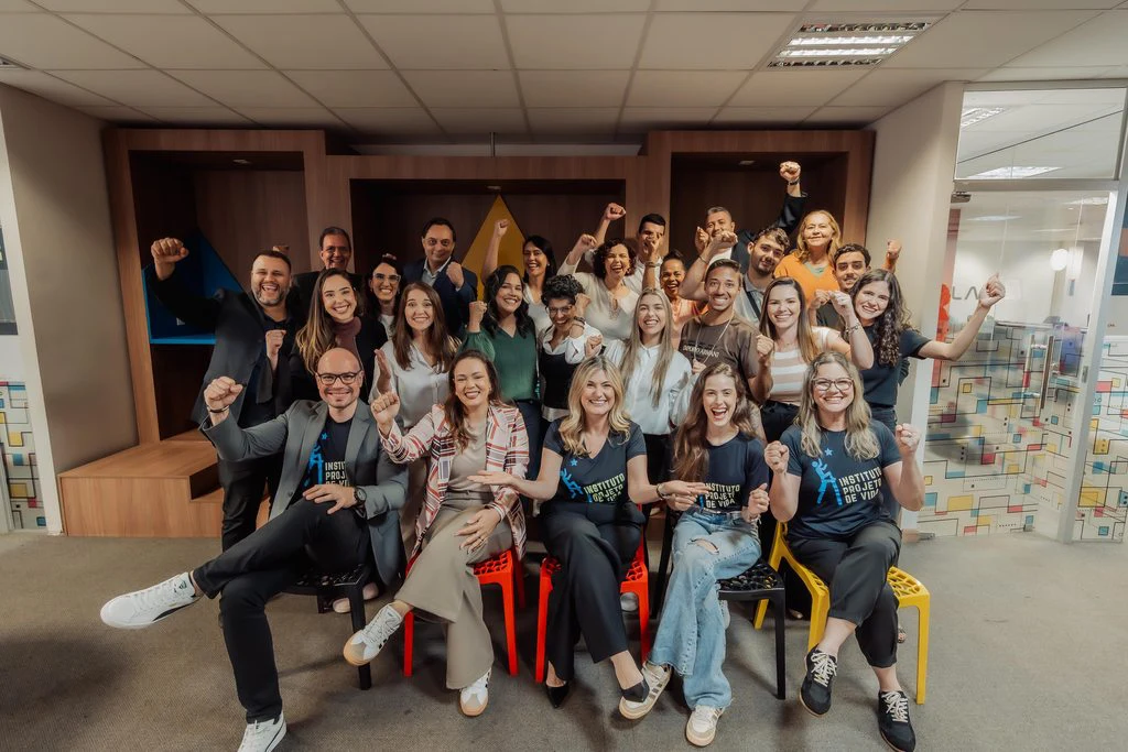 Turma 16 com a equipe do Instituto Projeto de Vida
